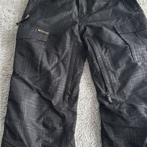 Empyre Dark Gray Patterned ski/snow pants